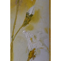 Iris 1 - pictură în ulei pe pânză, artist Katalin Hajdu
